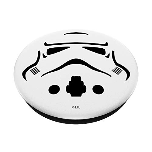Star Wars Storm Trooper Helmet Stencil Art PopSockets PopGrip: Swappable Grip for Phones & Tablets