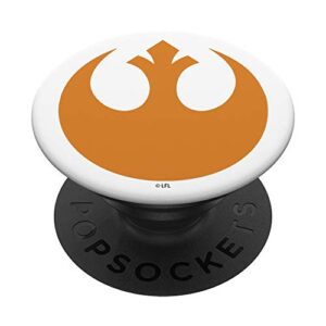 star wars rebel symbol orange popsockets popgrip: swappable grip for phones & tablets
