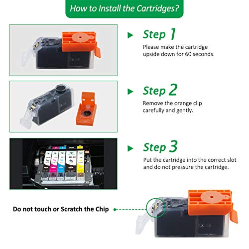 Supricolor 18 Pack PGI-225 CLI-226 Ink Cartridges High Yield Compatible with PIXMA iP4820 iP4920 iX6520 MG5120 MG5320 MG6120 MG6220 MG8120 MG8220 MX712MX882 MX892 Wireless(with Gray)