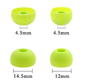 ALXCD Ear Tips for PB3 Powerbeats 3 Headphone, SML 3 Sizes 6 Pair Silicone Replacement Earbud Tips & 2 Pair Double Flange Ear Tips, Fit for Beats Powerbeats2 Pb3 [8 Pair](Green)