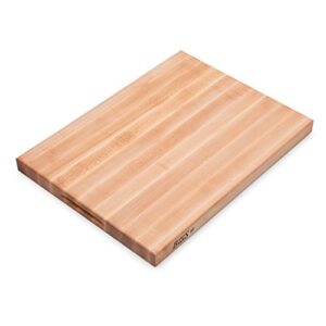 john boos - r2418 platinum commercial series maple wood edge grain reversible cutting board, 24 inches x 18 inches x 1.75 inches