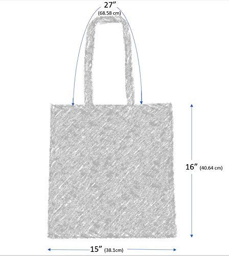 ATMOS GREEN 12 Pack 15x16 inch with 27" long handle 5 Oz NATURAL color Recycled Cotton Tote Bags Sustainable Eco Friendly reusable grocery super strong great for promotion branding gift MADE in INDIA