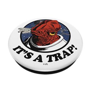 Star Wars Admiral Ackbar It's A Trap Catchphrase PopSockets PopGrip: Swappable Grip for Phones & Tablets