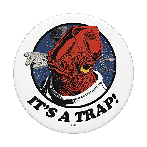 Star Wars Admiral Ackbar It's A Trap Catchphrase PopSockets PopGrip: Swappable Grip for Phones & Tablets