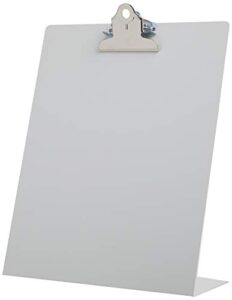 saunders white free standing clipboard - fits 8.5 x 11 inch letter size documents - ideal for home, office, and business use (22525)
