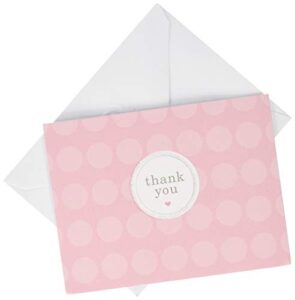 american greetings thank you cards with envelopes, pink dots (20-count)
