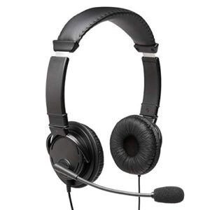 kensington hi-fi headphones with microphone (k97603ww), black, universal