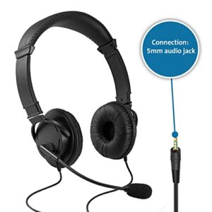 Kensington Hi-Fi Headphones with Microphone (K97603WW), Black, Universal