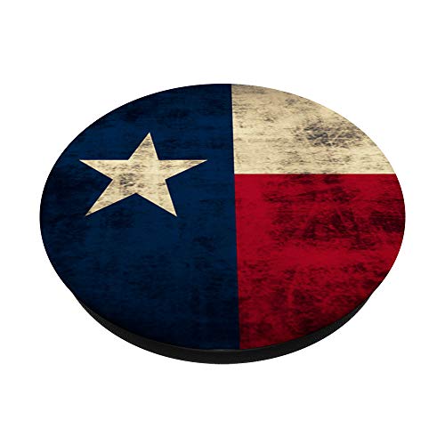 Texas Flag Vintage Rustic Texan Men Women Mom Dad PopSockets Swappable PopGrip