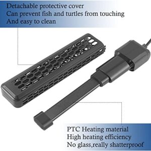 HITOP PTC Adjustable Aquarium Heater, Sturdy Fish Tank Heater with Protective Cover, 100W/200W/300W/400W Heater for Fresh/Saltwater Fish/Turtle Tank up to 120 Gallon