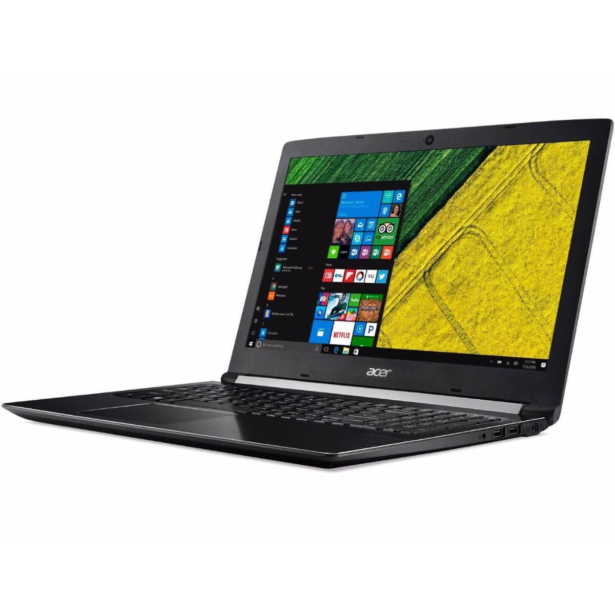 Acer Aspire 5 15.6" FHD 1080 i7-7500U 8GB RAM 1TB HDD Windows 10, Obsidian Black, A515-51-75UY