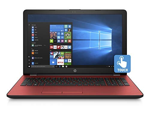 HP 15.6in Touchscreen Laptop Intel Pentium N5000 with UHD Graphics 605 4GB RAM 500GB HDD DVD-Writer Bluetooth Windows 10 Red Color (Renewed)