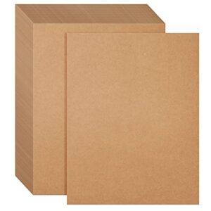 50 sheets of brown kraft paper or wedding, party invitations, announcements, drawing, diy projects, arts and crafts, scrapbooking, letter size, 176gsm (8.5 x 11 inches)