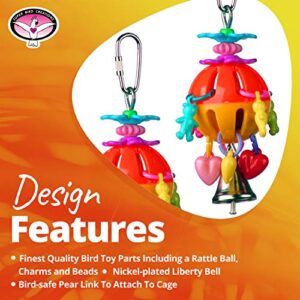 Super Bird Creations SB1086 Having a Ball Bird Toy, Small/Medium Bird Size, 6" x 2" x 2"