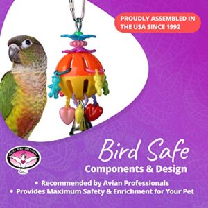 Super Bird Creations SB1086 Having a Ball Bird Toy, Small/Medium Bird Size, 6" x 2" x 2"