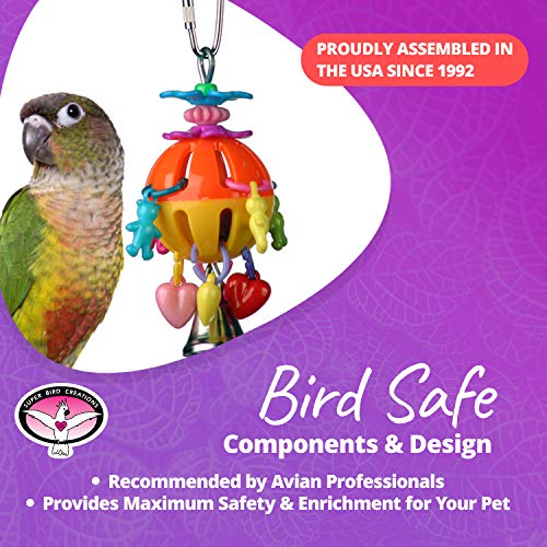 Super Bird Creations SB1086 Having a Ball Bird Toy, Small/Medium Bird Size, 6" x 2" x 2"