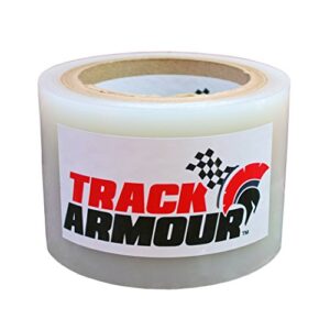 track armour ta3x100-3" x 100' - temporary track day paint protection clear adhesive film for car