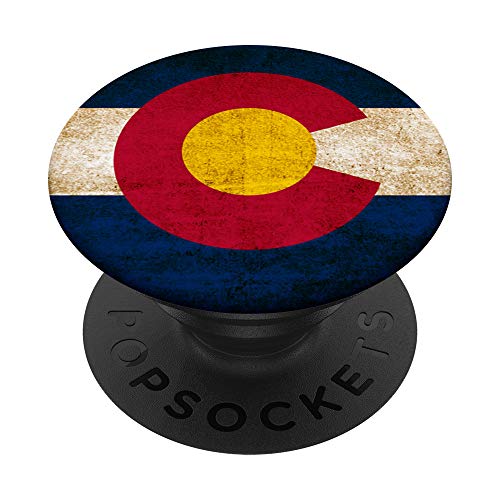 Colorado Flag Vintage Rustic PopSockets Swappable PopGrip