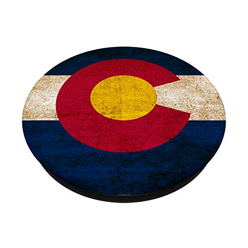 Colorado Flag Vintage Rustic PopSockets Swappable PopGrip