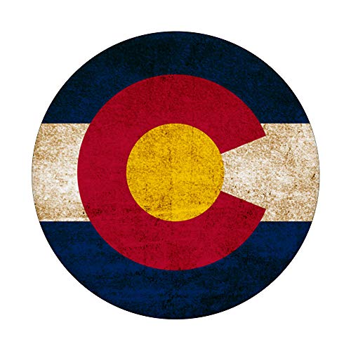Colorado Flag Vintage Rustic PopSockets Swappable PopGrip