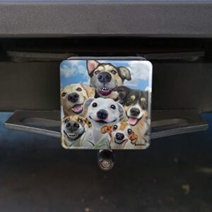 Dogs Smile Selfie Retriever German Shepherd Tow Trailer Hitch Cover Plug Insert