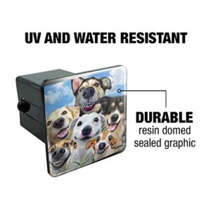 Dogs Smile Selfie Retriever German Shepherd Tow Trailer Hitch Cover Plug Insert