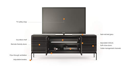 BDI Corridor 7129 Media Console, Charcoal