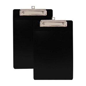primo factotum - small clipboards (1/2 size) - unbreakable - 6” x 9.5” - (2 pack)
