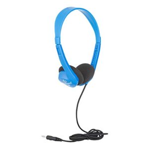 egghead egg-iag-1000fa-bl-so-20 heavy-duty stereo school headphones w/tangle-free cord (pack of 20)-blue