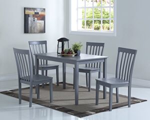 angel line dining set (5-piece), gray