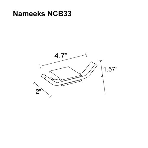 Nameeks NCB33 NCB Bathroom Hook, One Size, Chrome