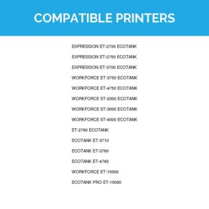 LD Products Compatible Ink Bottle Replacement for Epson 502 T502220-S (Cyan) for use in Epson ET Series, Epson Expression and Epson Workforce