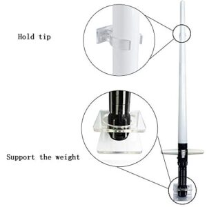 YYST Clear Light saber Wall Mount Wall Rack Wall Holder - Hardware Included.