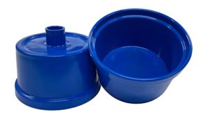 pet bird parrot small feeder cup ( 2 pack), blue (a46)