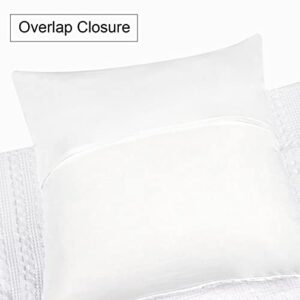 PHF 100% Cotton Waffle Weave Euro Sham Covers, 2 Pack 26" x 26" Pillow Covers for Elegant Home Decorative, No Insert, Decorative Euro Throw Pillow Covers for Bed Couch Sofa, White