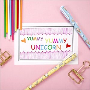 Jetec 31 Unicorn School Supplies, include 10 Unicorn Gel Ink Pens 1 Unicorn Pencil Case 20 Color Refill Ink (0.5 mm) Cute Flamingo Pen for Girls