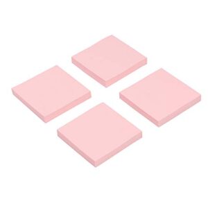 eagle sticky notes,pink colour 3x3 in, self-stick notes for office, school, home, diy projects,100 sheets/pad,4 pads/pack