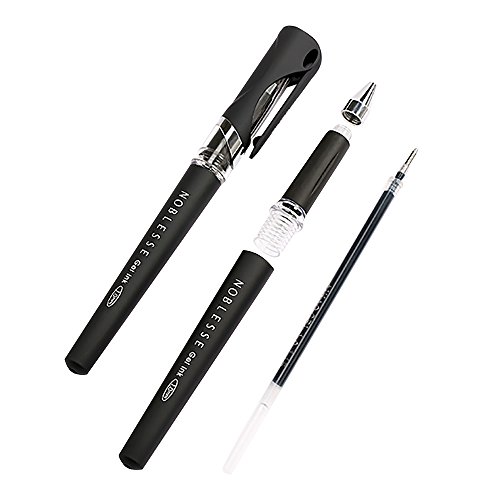 MyLifeUNIT Black Ink Gel Pens, 1.0 mm Bold Point Pens, 12 Pack