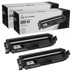 ld products compatible toner cartridge replacement for canon 051 2168c001 (black, 2-pack) compatible with canon imageclass lbp162dw, mf264dw, mf267dw, mf269dw