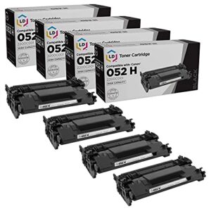 ld products compatible toner cartridge replacement for canon 052h 2200c001 high yield (black, 4-pack) compatible with imageclass lbp214dw, lbp215dw, mf424dw, mf426dw and mf429dw