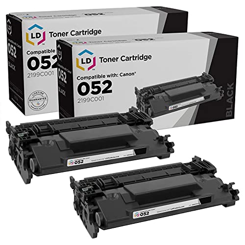 LD Products Compatible Toner Cartridge Replacement for Canon 052 2199C001 (Black, 2-Pack) for use with ImageCLASS LBP214dw, LBP215dw, MF424dw, MF426dw and MF429dw