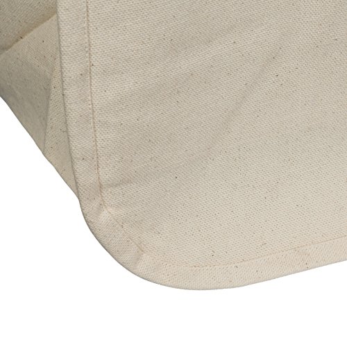 Best Canvas Grocery Shopping Bags - Canvas Grocery Shopping Bags with Handles - Cloth Grocery Tote Bags - Reusable Shopping Grocery Bags - Organic Cotton Washable & Eco-friendly Bags (3 Bags)