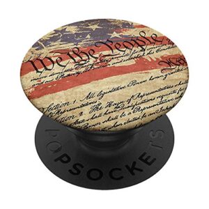 we the people constitution usa flag 2nd amendment popsockets popgrip: swappable grip for phones & tablets