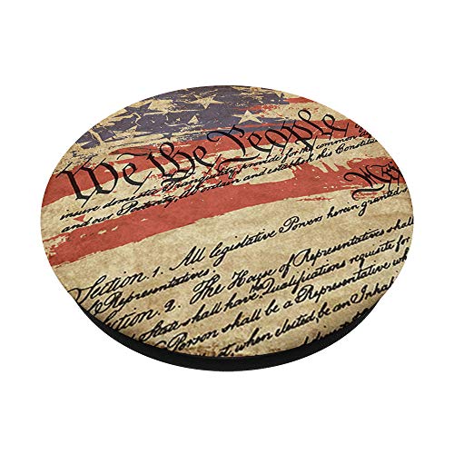 We The People Constitution USA Flag 2nd Amendment PopSockets PopGrip: Swappable Grip for Phones & Tablets