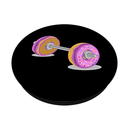 Funtastic Style Donut Donut Barbell PopSockets PopGrip: Swappable Grip for Phones & Tablets