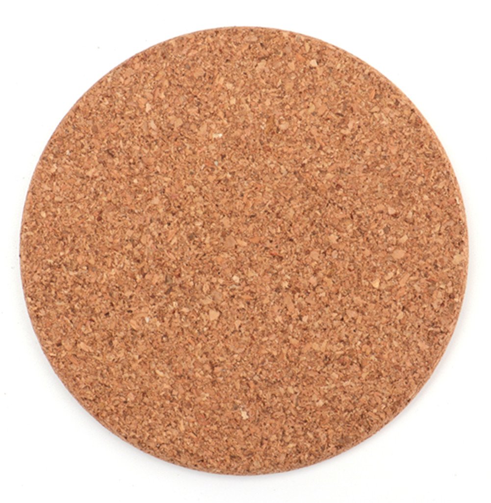 Tebery 20 Pack Round 3.9" Absorbent Cork Coasters for Drinks in Office, Home, or Cottage -1/5" Thick