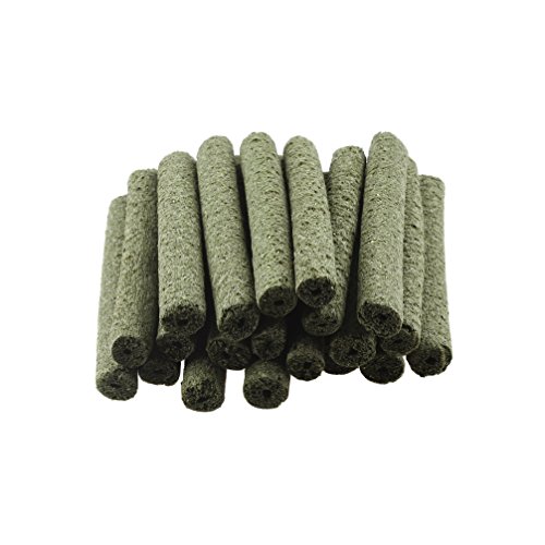emours Natural Timothy Grass Chew Stick Pet Snack for Rabbits Chinchillas Guinea Pigs,20 Sticks