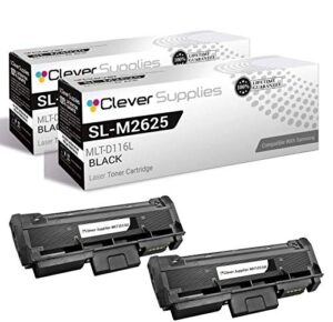 cs compatible toner cartridge replacement for samsung sl-m2625d mlt-d116l black sl-m2625d sl-m2675f sl-m2825dw sl-m2835dw sl-m2875fd sl-m2875fw sl-m2885fw xpress sl-m2625d xpress m2826 m2875 dw 2 pack