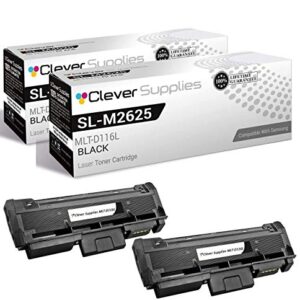 CS Compatible Toner Cartridge Replacement for Samsung SL-M2625D MLT-D116L Black SL-M2625D SL-M2675F SL-M2825DW SL-M2835DW SL-M2875FD SL-M2875FW SL-M2885FW Xpress SL-M2625D Xpress M2826 M2875 DW 2 Pack