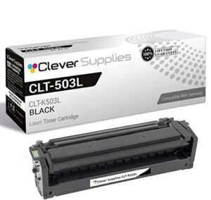 cs compatible toner cartridge replacement for samsung clt-503l clt-k503l black proxpress c3010dw proxpress c3010nd proxpress c3060f proxpress c3060fw